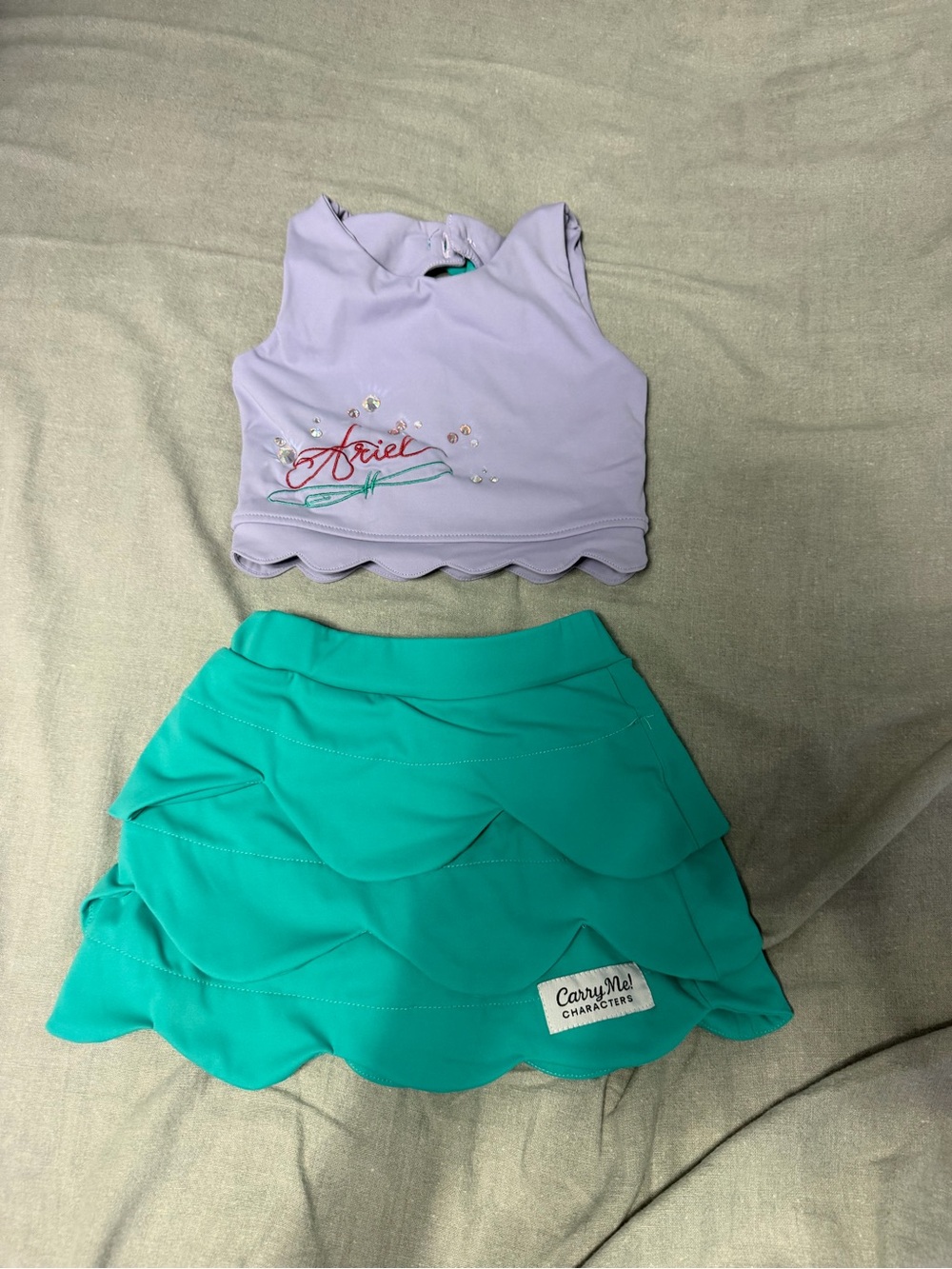 Little mermaid Ariel rhinestones athletic Halloween size 5
